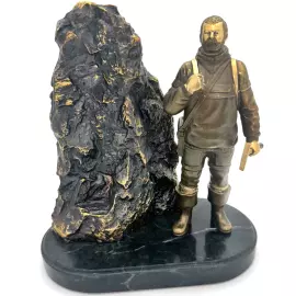 Сувенир бронзовый "Геологическая разведка"